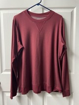 BCG Long Sleeved Sweatshirt Mens Xlg Burgundy Medium Weight Granolacore ... - £10.79 GBP