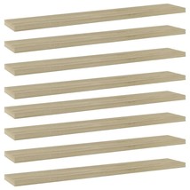  Shelf Set of 8 Sonoma Oak Engineered Wood Small Simple - $1,243.61 MXN
