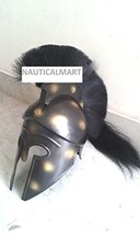 NAUTICALMART Medieval Greek corinthian Halloween Spartan Helmet Black Plume - €122,57 EUR