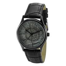 Tree Ring Watch Black Unisex Free Shipping Worldwide - £33.56 GBP