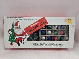 Vintage Nobility Christmas Lites - 25 Light Set Weatherproof  2 Sets C 9... - £55.22 GBP