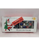 Vintage Nobility Christmas Lites - 25 Light Set Weatherproof  2 Sets C 9... - £54.20 GBP