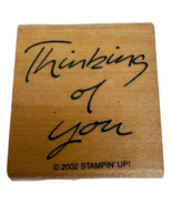 Stampin Up Rubber Stamp Thinking Of You Script Friendship Card Making Se... - £3.11 GBP