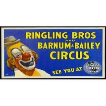 2 5/8&quot;x1 5/8&quot; Ringling Circus Cardstock Billboard Insert Fit Lionel Ho 0310 - $5.99