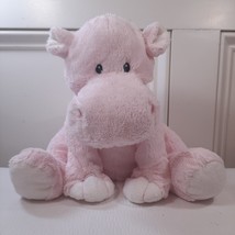 Vintage Toys R Us Pink Hippo Plush Stuffed Animal Sewn Eyes 2010 Toy Lov... - $26.00