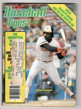June 1986 Baseball Digest Magazine Eddie Murray Orioles - £7.77 GBP