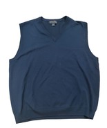 Brooks Brothers Navy Blue V-Neck Men’s 100% Merino Wool Italian Sweater ... - £27.54 GBP