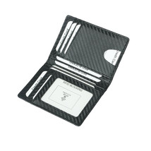 Front Pocket RFID Blocking Bifold Slim Wallets, Card Holder With ID Window-Black - £9.48 GBP