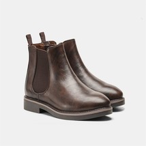40~46 Chelsea Boots Men Brand comfortable fashion Men Leather Boots#KD5237 - £95.35 GBP