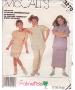 McCALL&#39;S PATTERN 3270 SMALL 7 GIRL&#39;S TOP, SKIRT, PANTS &amp; TRANSFER SIZE U... - £2.25 GBP