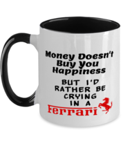 Funny Mugs Money Doesn&#39;t Buy You Happiness Black-2T-Mug  - £14.19 GBP