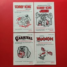 Atari 2600 Donkey Kong Original Jr Carnival Zaxxon Instruction Manuals Lot 4 - £22.01 GBP