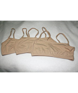 NWOT Fruit of the Loom Girls Spaghetti Sports Bras - 3 pk Neutral 38&quot; - £7.46 GBP