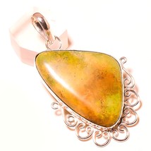 Chrysoprase Handmade Christmas Gift Pendant Jewelry 2.40&quot; SA 5083 - $3.99