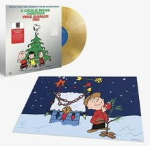 A Charlie Brown Christmas Vinyl! Limited Gold Lp + Poster! Vince Guaraldi Trio - $39.59