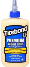 Titebond II 2 Premium WOOD GLUE Water Resistant UV Exterior Tight Bond 8 oz 5003 - £17.11 GBP