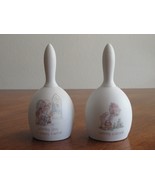 2x 1987 Enesco Precious Moments Wishing You A Happy Easter Porcelain Bis... - £12.49 GBP