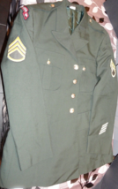 Dscp Derossi &amp; Son Serge AG-489 Class A Dress Green Army Uniform Jacket Coat 42L - £45.31 GBP