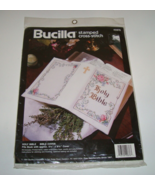 Vintage Bucilla Holy Bible Cover Stamped Cross Stitch Kit 40876 NEW - £11.01 GBP