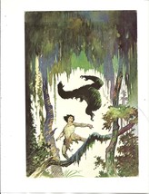 vintage Frank Frazetta 11&quot; x 9&quot; Book Plate Print- Jungle Tales of Tarzan - £5.59 GBP