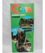 Vintage 1967 Ocala Marion County Florida Brochure Map - $17.82