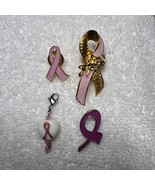Avon Breast Cancer Awareness Enamel Ribbon  lot 0f 4 - £10.60 GBP