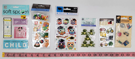 6 Packs Scrapbooking Stickers Raised Puffy Embellishments Childs Toys Frogs Owl - £8.79 GBP