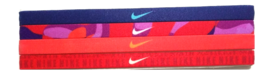 NEW Nike Girl`s Assorted All Sports Headbands 4 Pack Multi-Color #6 - £13.72 GBP