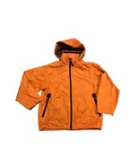 Old Navy Windbreaker Jacket Boys Medium Orange Full Zip Pockets Hood Mes... - £14.72 GBP