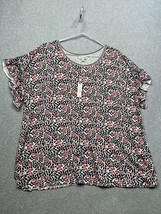 Max Studio Floral Tunic Blouse Womens Plus SZ 2X Beach Boho Causal Cottagecore - $36.57