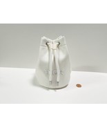 Dior Beauty Cosmetic Bag Drawstring White Beige Pouch - $31.40 CAD