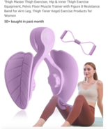 Thigh Master Thigh Exerciser, Hip &amp; Inner Thigh Exercise Equipment, Purple - $15.94 CAD