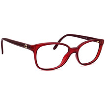 Gucci Eyeglasses GG 3629 DXL Red Opal/Glitter Gold Square Frame Italy 53... - £232.06 GBP