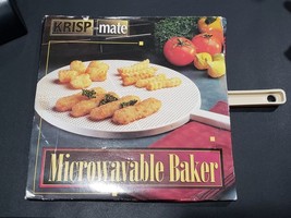 Vintage Krisp-Mate Microwavable Baker Tray for Fries Tots Nuggets Fish S... - £6.27 GBP