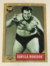 Gorilla Monsoon WWE wrestling Heritage Topps Chrome Trading Card 2008 #81 - £1.55 GBP