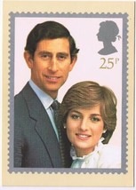 Royalty FDC Postcard Prince Charles &amp; Princess Diana 25p First Day Cover Dudley - £3.15 GBP