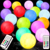 18 Pcs Floating Pool Lights, 3 Inch Led Glow Pool Ball Lights With 3 Timing Remo - $78.99