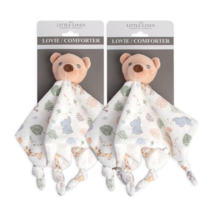 The Little Linen Company Lovie/Comforter Safari Bear 2-pack - £83.74 GBP