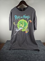 Rick and Morty Ripple Junction Adult Swim Mens XL Black T Shirt 2017 Adult Swim - £11.77 GBP