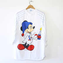 Vintage Walt Disney Mickey Mouse Night T Shirt Large 13 - £40.33 GBP