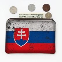 Slovakia : Gift Coin Purse Flag Retro Artistic Slovak Expat Country - £7.85 GBP