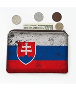 Slovakia : Gift Coin Purse Flag Retro Artistic Slovak Expat Country - £8.00 GBP