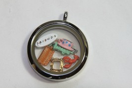 Origami Owl Living Locket Set (new) LG SILVER HINGED LL - W/CHARMS &amp; CN ... - $84.59