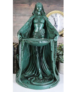 Ebros Green Maxine Miller Celtic Triple Goddess Danu With Cauldron Statu... - $122.23 CAD