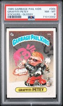 1985 Topps Garbage Pail Kids OS1 Series 1 Graffiti Petey 30b Glossy Card Psa 8 - £157.74 GBP