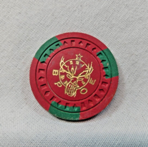 Vintage BPOE Benevolent Protection of Elks Poker Chip Gateway 2411 Green... - $5.93