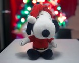 1 Count Fetch For Pets Peanuts 9&quot; Christmas Snoopy Squeaky Plush Pet Toy - $14.25
