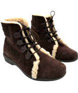 Revitalign women&#39;s Orthotic Warm-Lined Brown Suede Boots - Park City siz... - $658.17 MXN