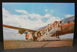 Chrome Aviation Postcard American Airlines DC-6 Blue Ribbon Aircoach on ... - £2.32 GBP