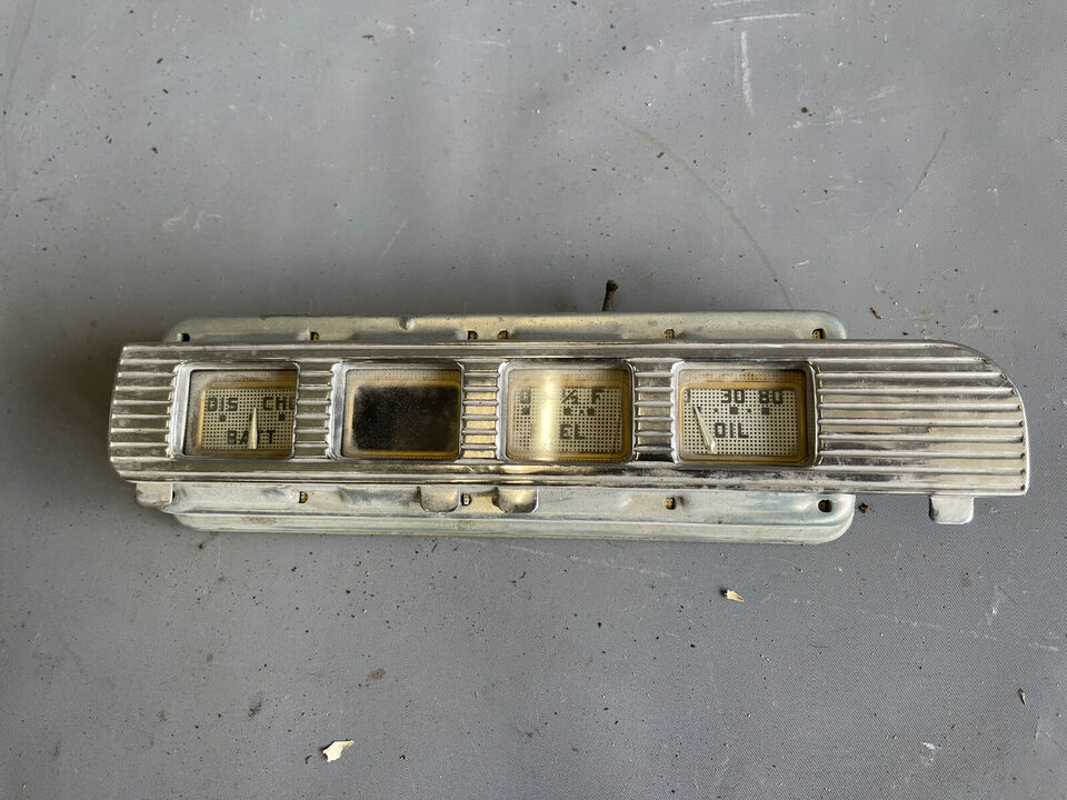 1946-1948 Mercury Instrument Cluster Panel Fuel Oil Amp Temperature Gaug... - $120.13